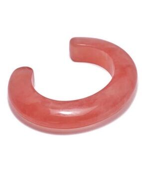 NWT - Lizzie Fortunato - Marbled Grapefruit Pink Ridge Cuff Bracelet